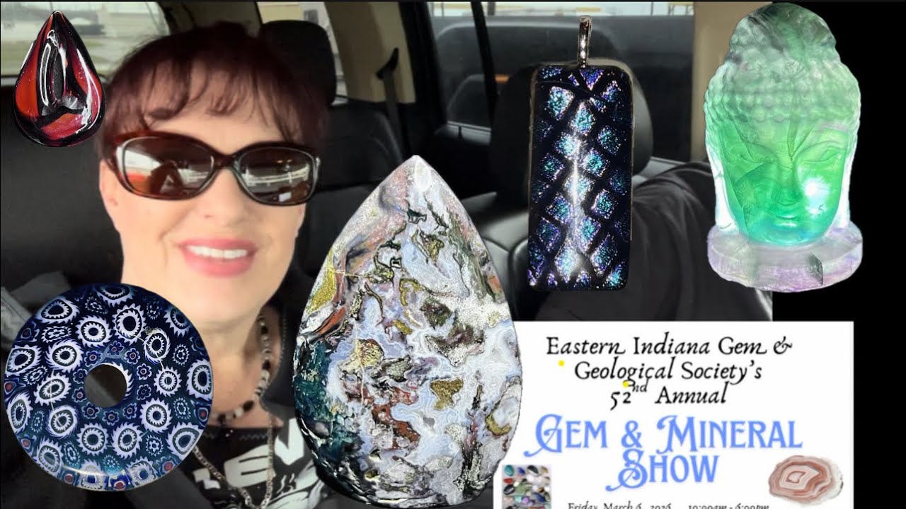 🪨 2026 Richmond Indiana Gem and Mineral show!! Come along, see what we bought!! 🪨 