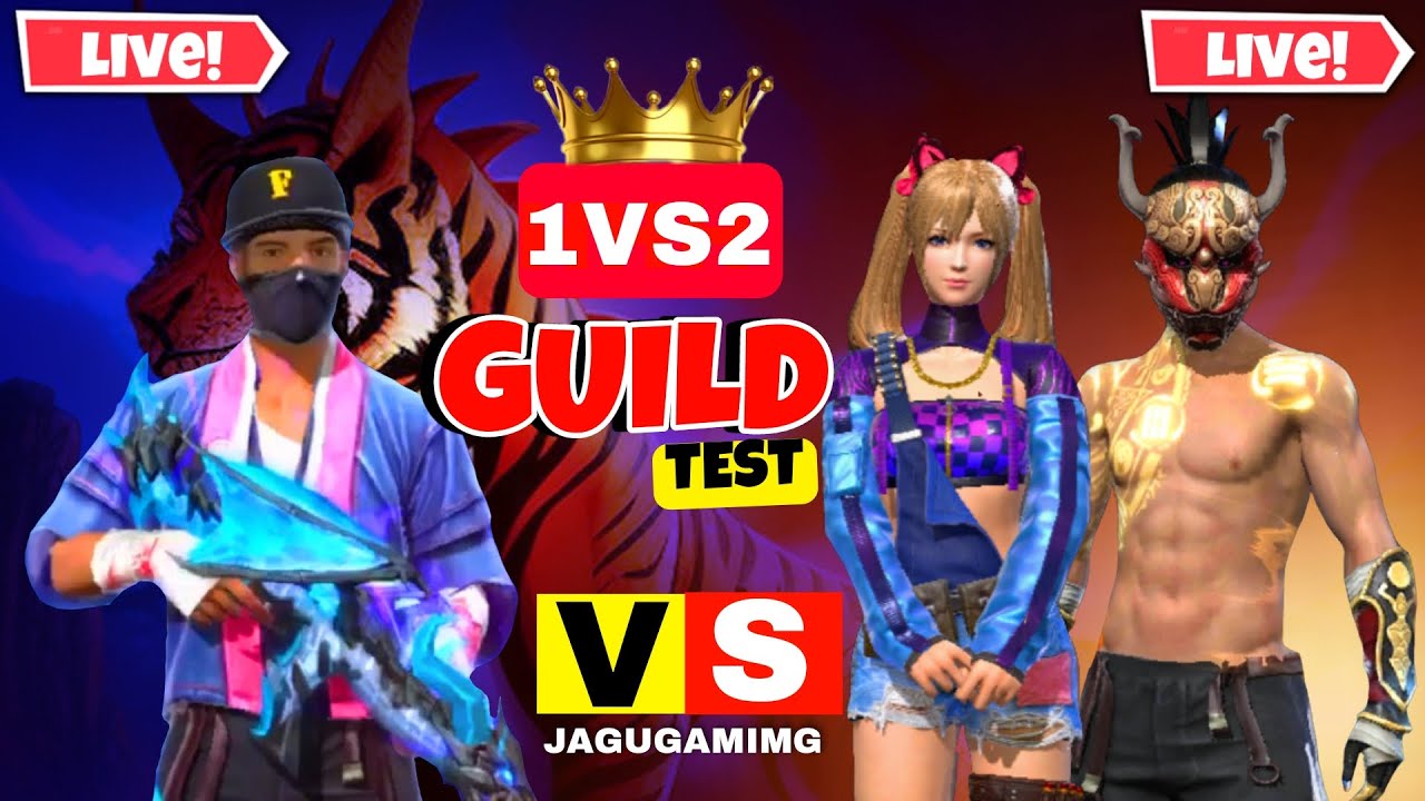 🎯 Top 1 Guild Test Live FREE FIRE LIVE GUILD FEST GUILD TESTING LIVE