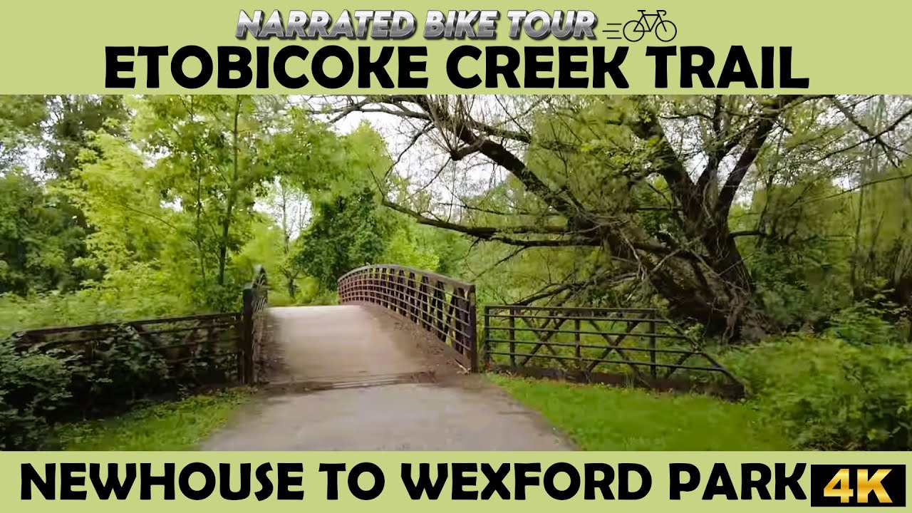 🚴‍♂️ Etobicoke, Ontario - Etobicoke Creek Trail 🌳 4K Bike Ride