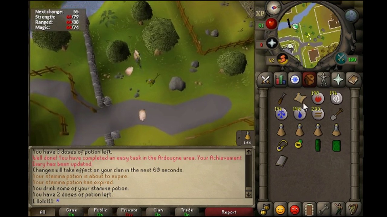 OSRS Medium Clue  Cheer in the Ogre Pen in the Training Camp Show you are angry before you talk to