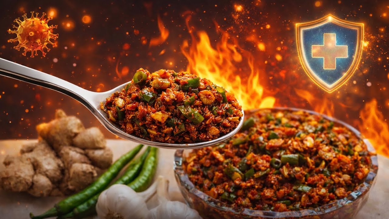 हरी मिर्च,अदरक और लहसुन का अचार | Spicy Green Chilli Ginger Garlic Pickle | Instant Pickle at Home 