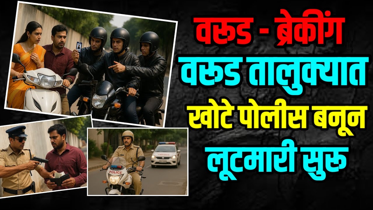 #warud | वरूड तालुक्यात खोटे पोलिस बनून नागरिकांची लूटमारी सुरू | सावधान 🚨