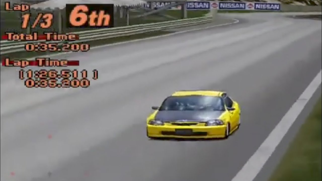 SPOON CIVIC TYPE R 250HP, GT PACIFIC LEAGUE, Midfield Raceway 542hp~| GRAN TURISMO 2 epsx
