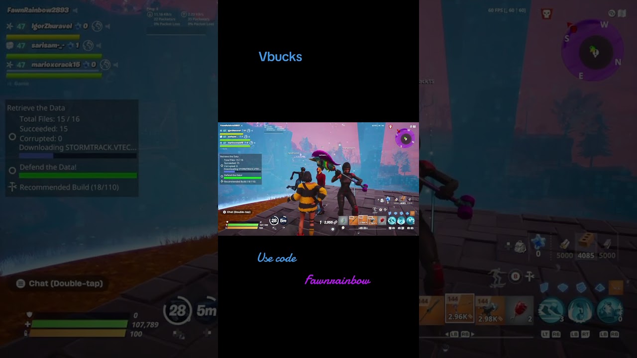 Vbucks mission! Plankerton 19 retrieve the data! #epicpartner #fortnite #fortnitevbucks #stw