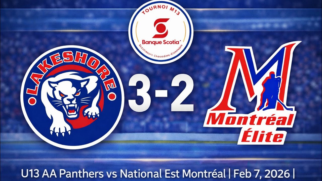 U13 AA Panthers vs National Est Montréal | 2nd Period | M13 Banque Scotia