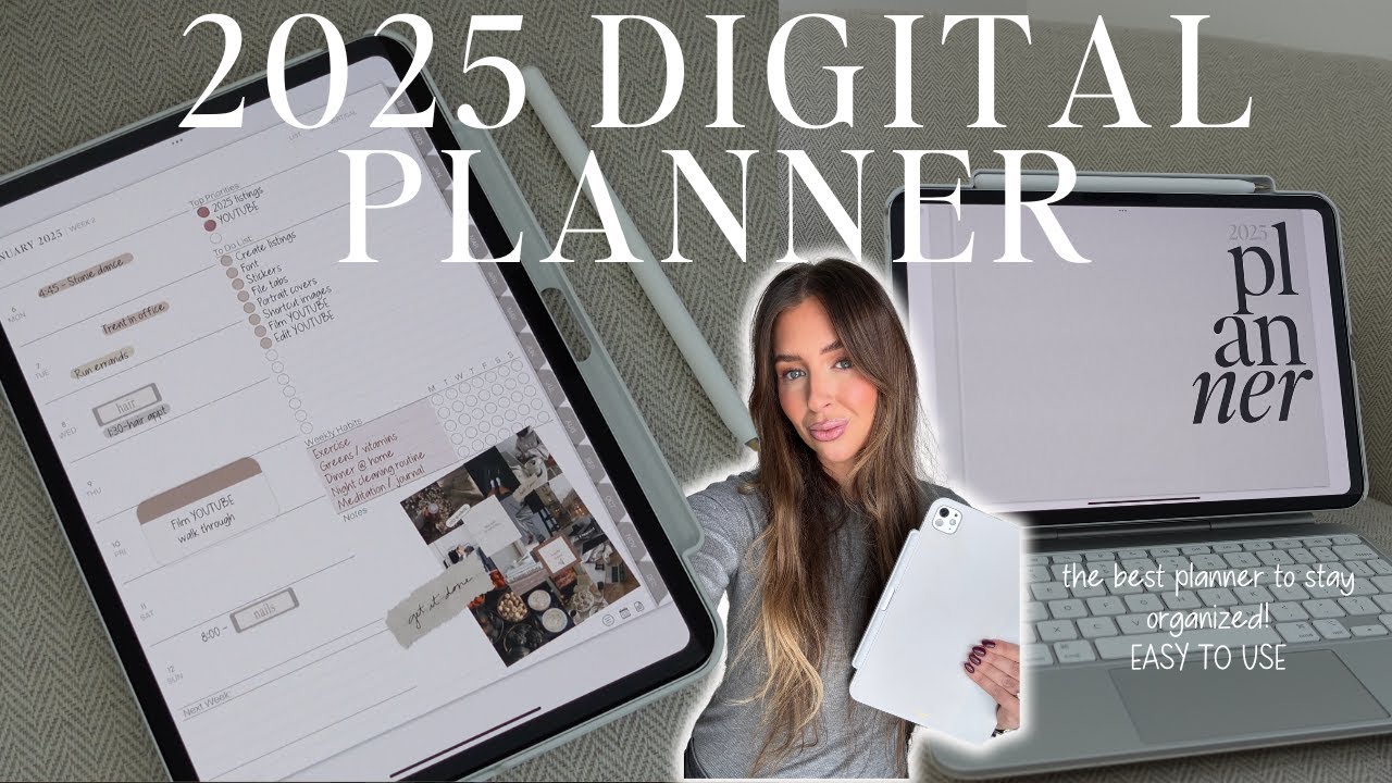 2025 Digital Planner Walkthrough | iPad & Goodnotes, easy to use! 🤩✍🏻
