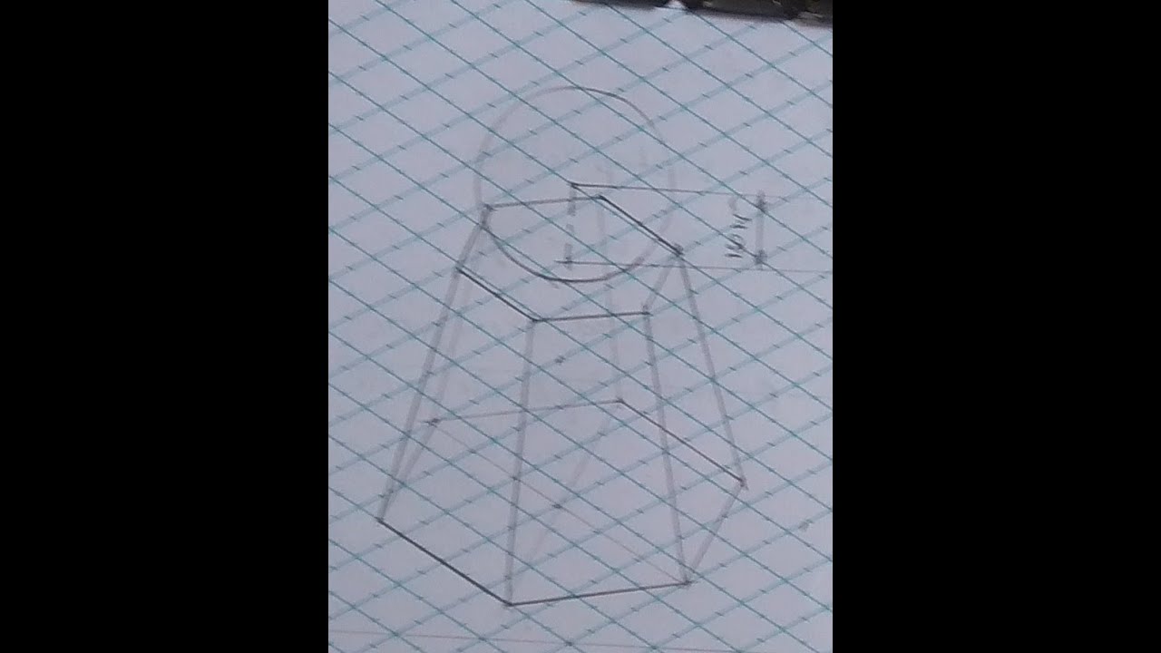 Prob ISO 9 A sphere over a frustum of hexagon pyramid