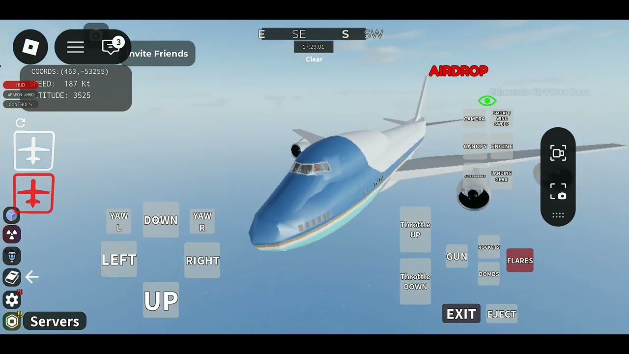 Flying Air Force 1 in roblox on roblox episode 4