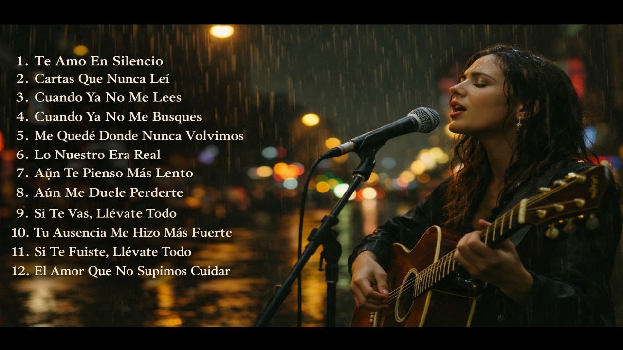 Canciones Tristes en Español 💔 Playlist de Amor y Desamor | Baladas Románticas Bajo la Lluvia