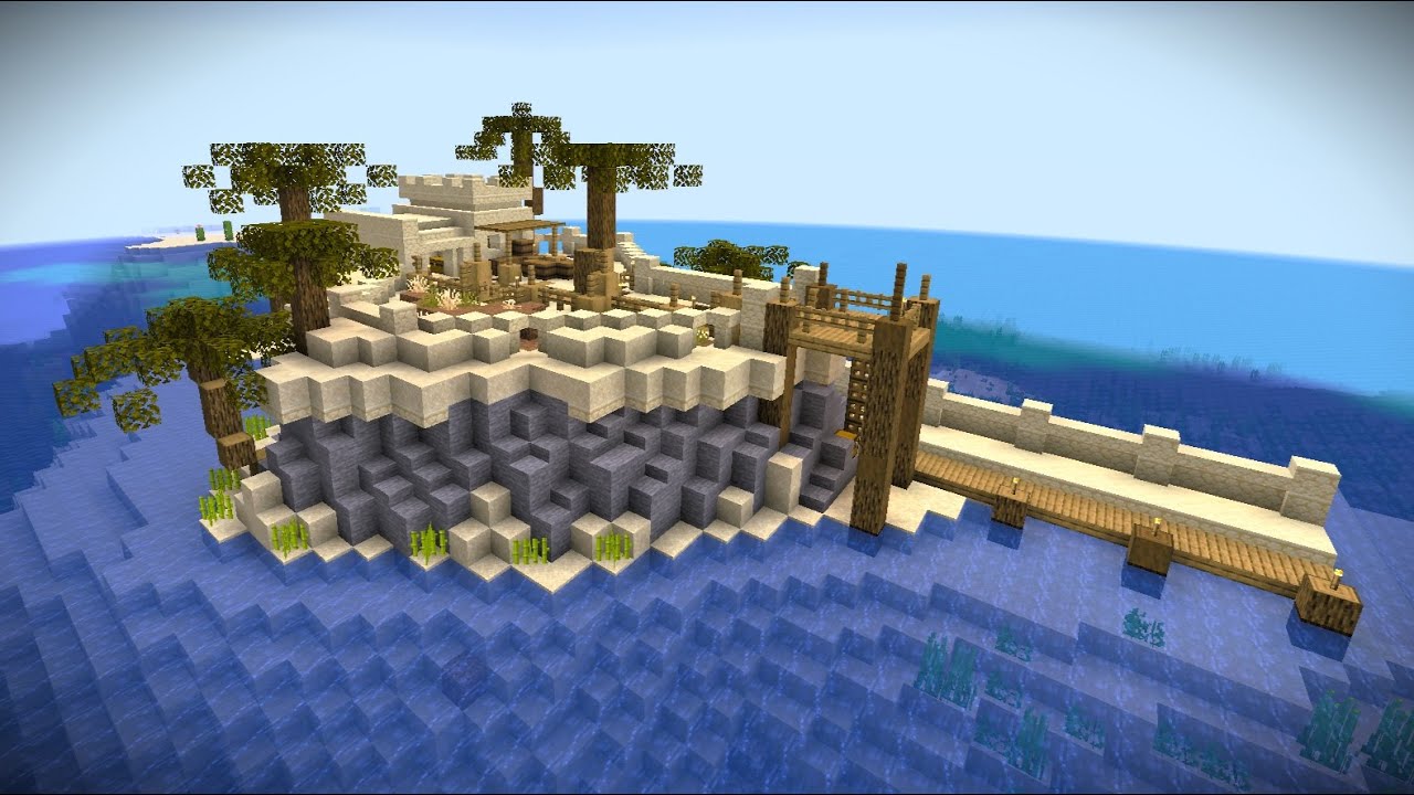 Custom Minecraft Island House For The Nitwit