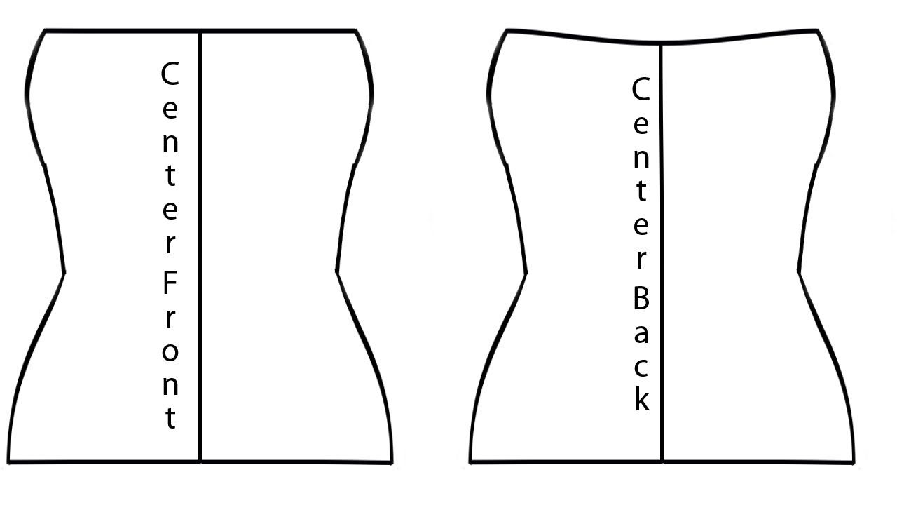 How to Pattern A Tube Top From Measurements (Knit Fabric)