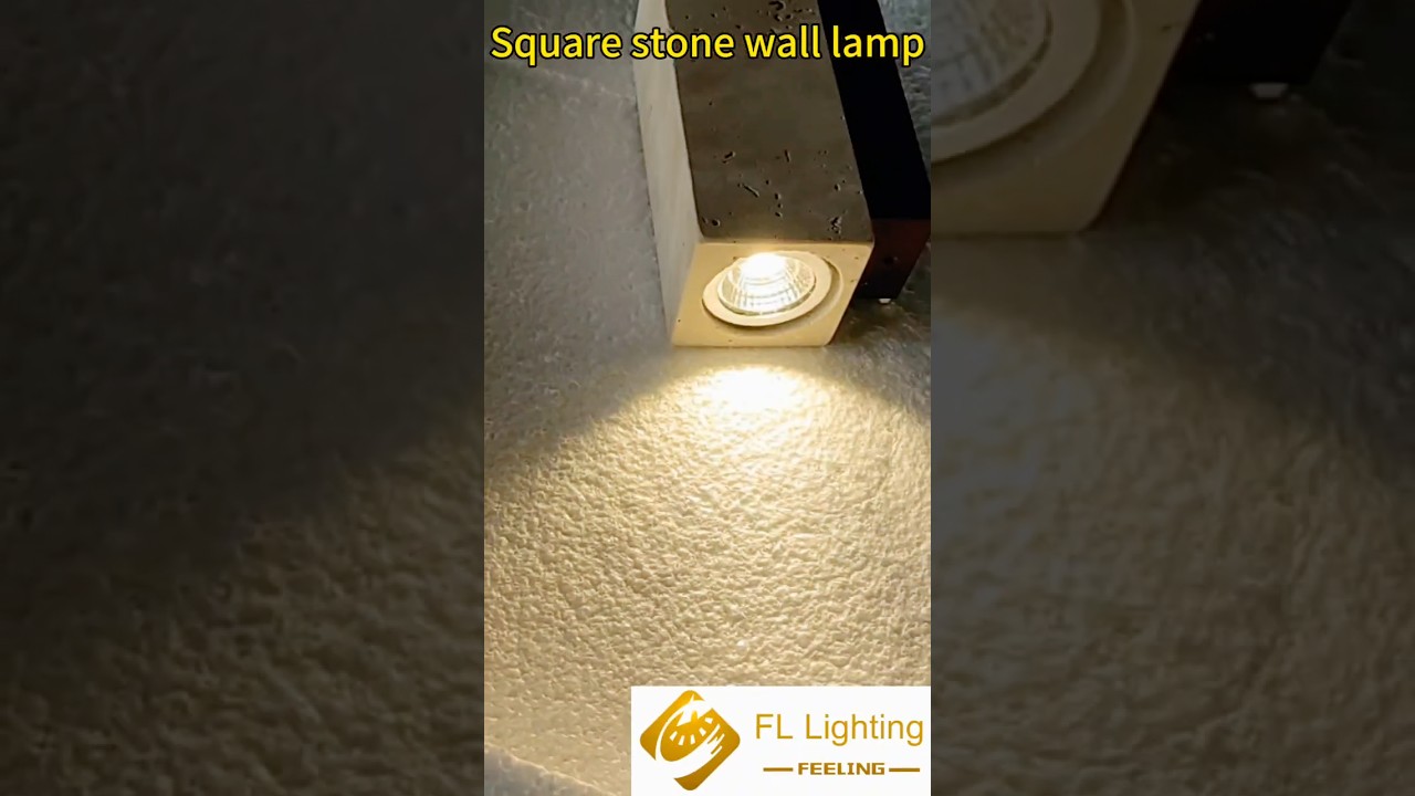 Good quality cheap price square stone wall lamp #ledlightsfactory #manufacturer #lightfactory #home