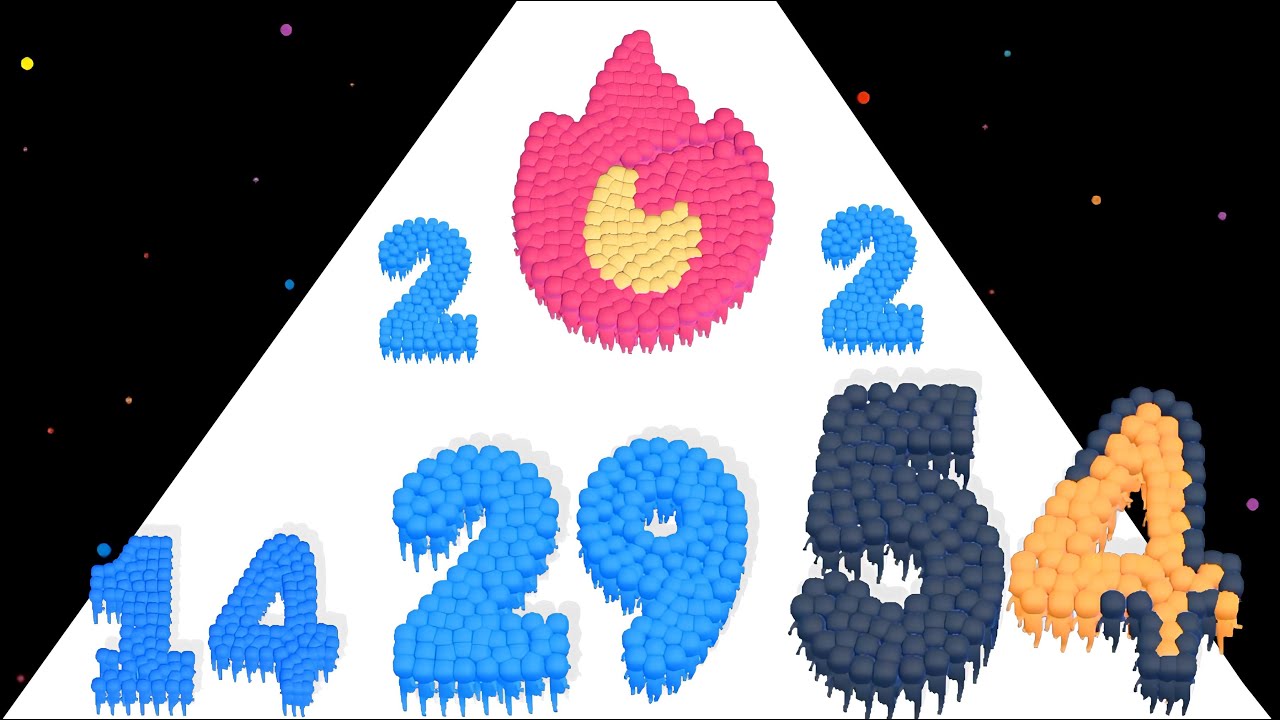Crowd Number Run 3D = Number Master + Count Number 2048 ( Math games, ASMR )