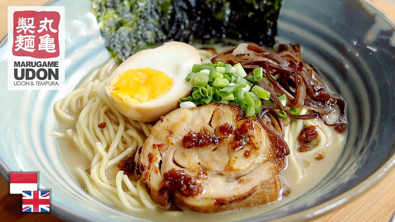 100% Bahan Lokal! Resep Ramen Halal Tori Paitan Ala Marugame Udon.