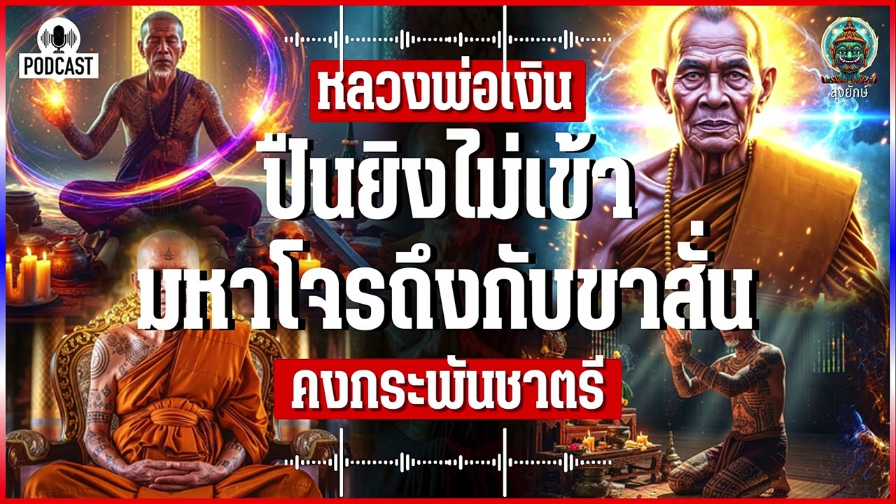 หลวงพ่อเงิน ตำนานความขลังคงกระพันชาตรี โจรใจบาปบุกวัด ปืนยิงไม่เข้า มหาโจรถึงกับขาสั่น | ลุงยักษ์