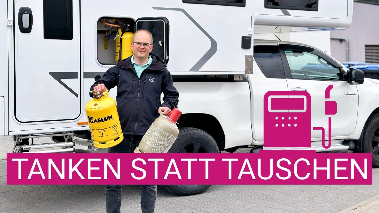 Wiederbefüllbare LPG Gasflasche im Camper - So funktioniert’s in Deutschland & Europa!