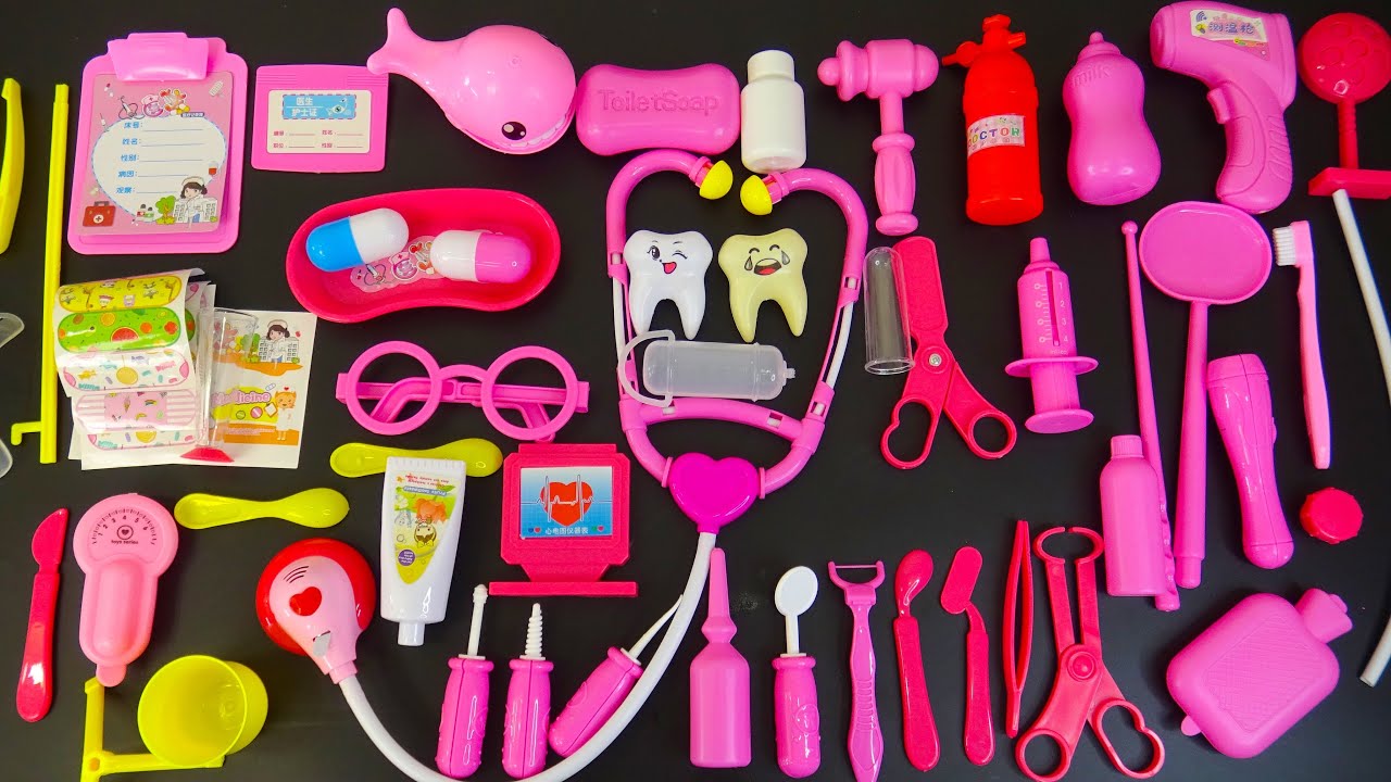 8 Minutes Satisfying To Unboxing 63 Detailed Doctor&rsquo;s Tool Kit | ASMR All Pink Stuff