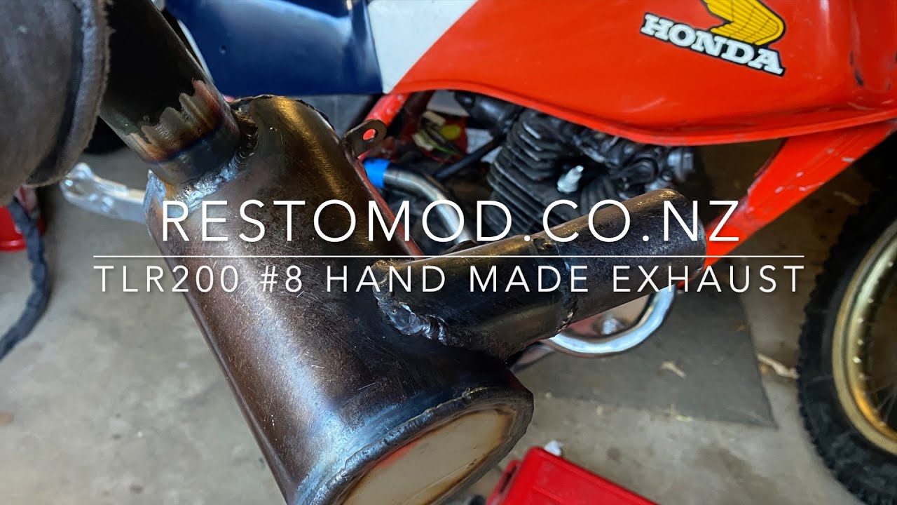 TLR200 #8 Hand Made Exhaust, Header Pipe & Mid Box