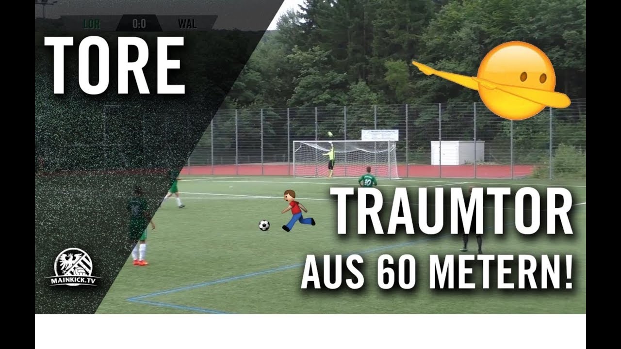 Traumtor aus 60 Metern! Florian Scheib (SV Wallrabenstein) &uuml;berrascht den Keeper