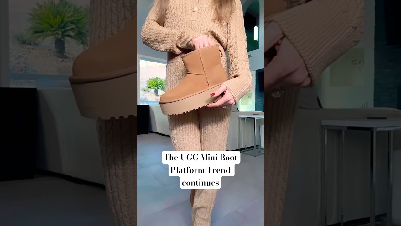 UGG Classic Mini Platform Boot Trend Outfit Idea | OOTD #youtubeshorts