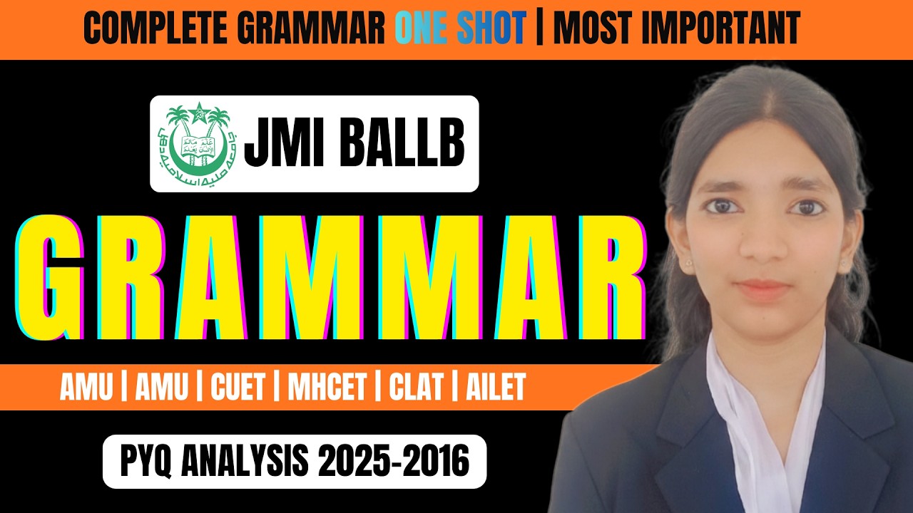 JMI BALLB GRAMMER | PAPER ANALYSIS 2025-2016 | CRACK JMI BALLB 2026