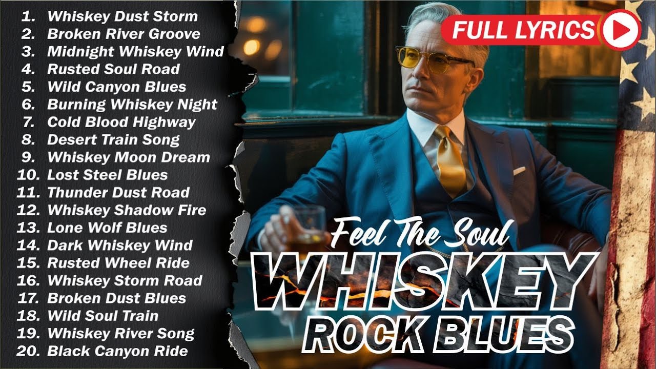🎸 The Best of Whiskey Blues 🎶 Timeless Blues Rock Songs for Relax, Chill & Night Vibes