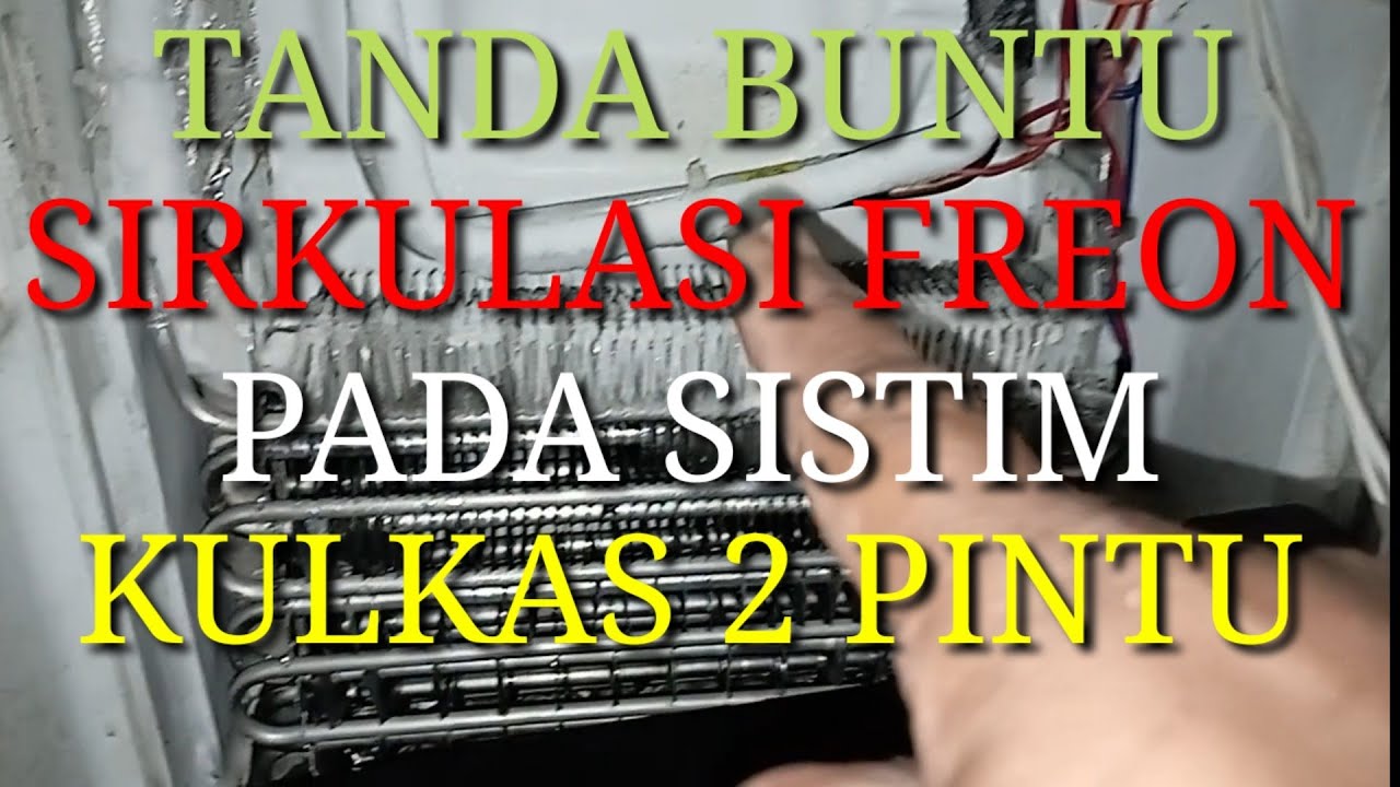 Tanda buntu sistim pendingin pada kulkas