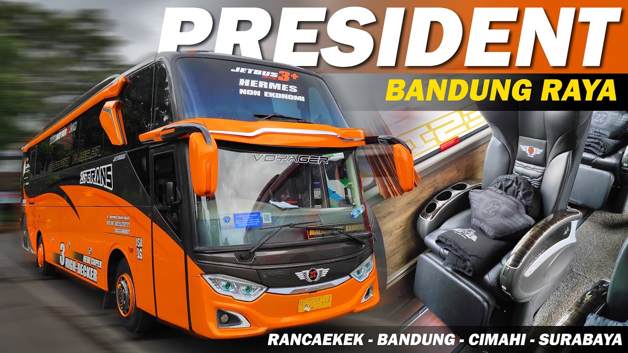 RUTE ANTIMAINSTREAM FASILITAS ANTI GALAU 🔥 BANDUNG - SURABAYA Naik Bus 27 Trans Jawa PRESIDENT CLASS
