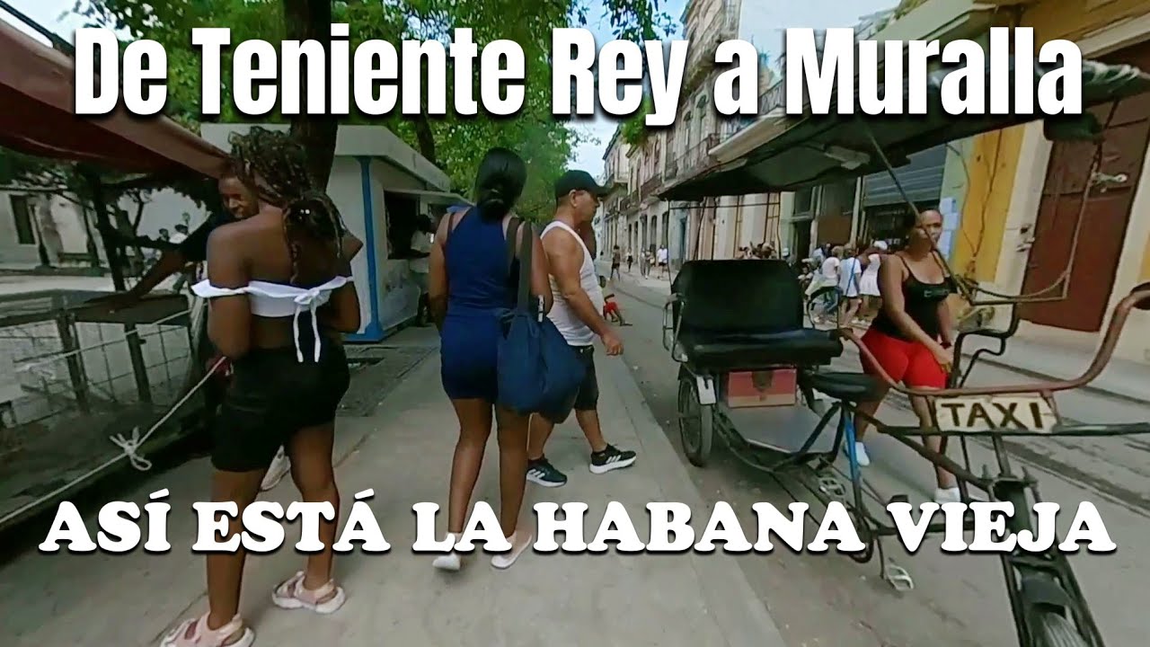Esto pasa en las calles del centro de LA HABANA VIEJA. Desde Teniente Rey hasta Muralla barrios Cuba
