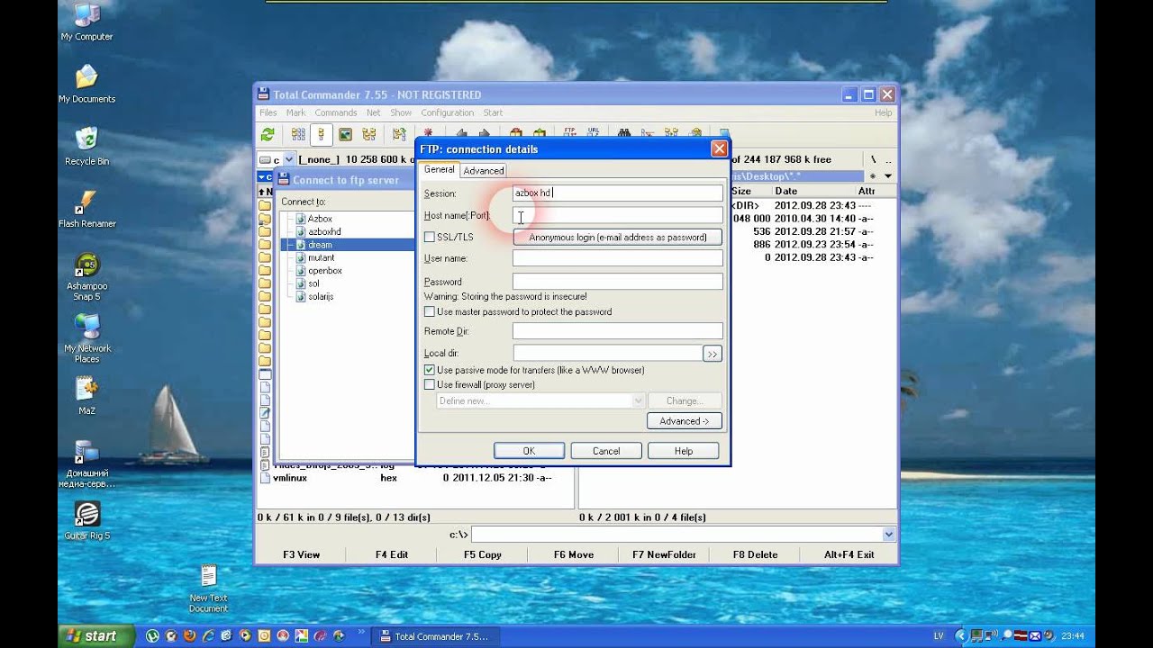 How to add ftp connect in Total Commander