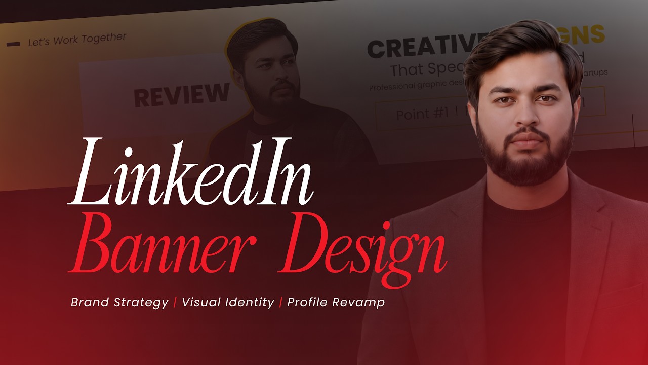 How to make linkedin banner on photoshop | linkedin banner design on photoshop