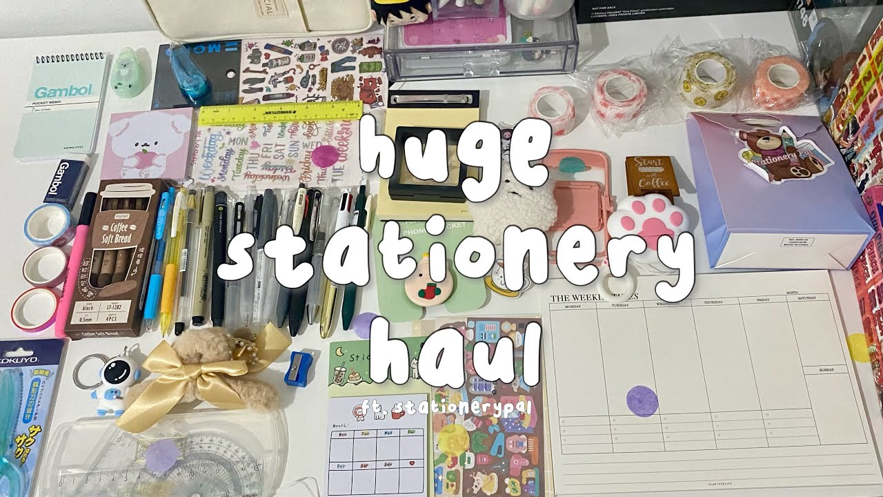 🌻 huge stationery haul ft. stationery pal + INTERNATIONAL GIVEAWAY !