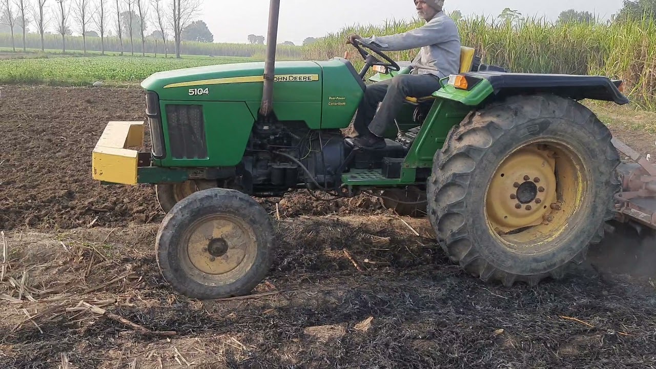 john deere 5104 with 7 feet shaktiman rutarvator performance