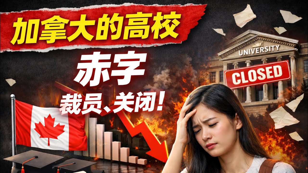 留学移民加拿大|國際學生人數驟減，加拿大高校正經歷財政赤字，課程暫停，裁員，關閉。第一家被迫關閉的大專。政府會放寬留學政策救加拿大高校嗎？加拿大的高校，挺住！