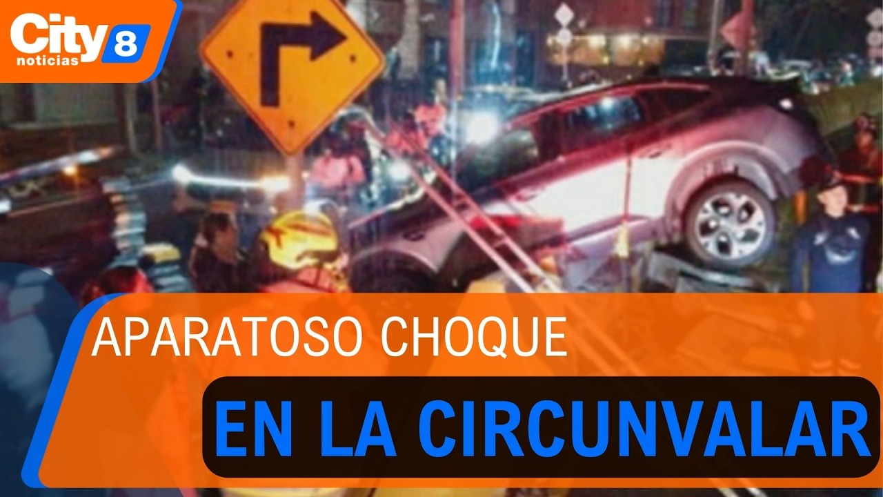 Carro chocó contra separador en la Av. Circunvalar | CityTv