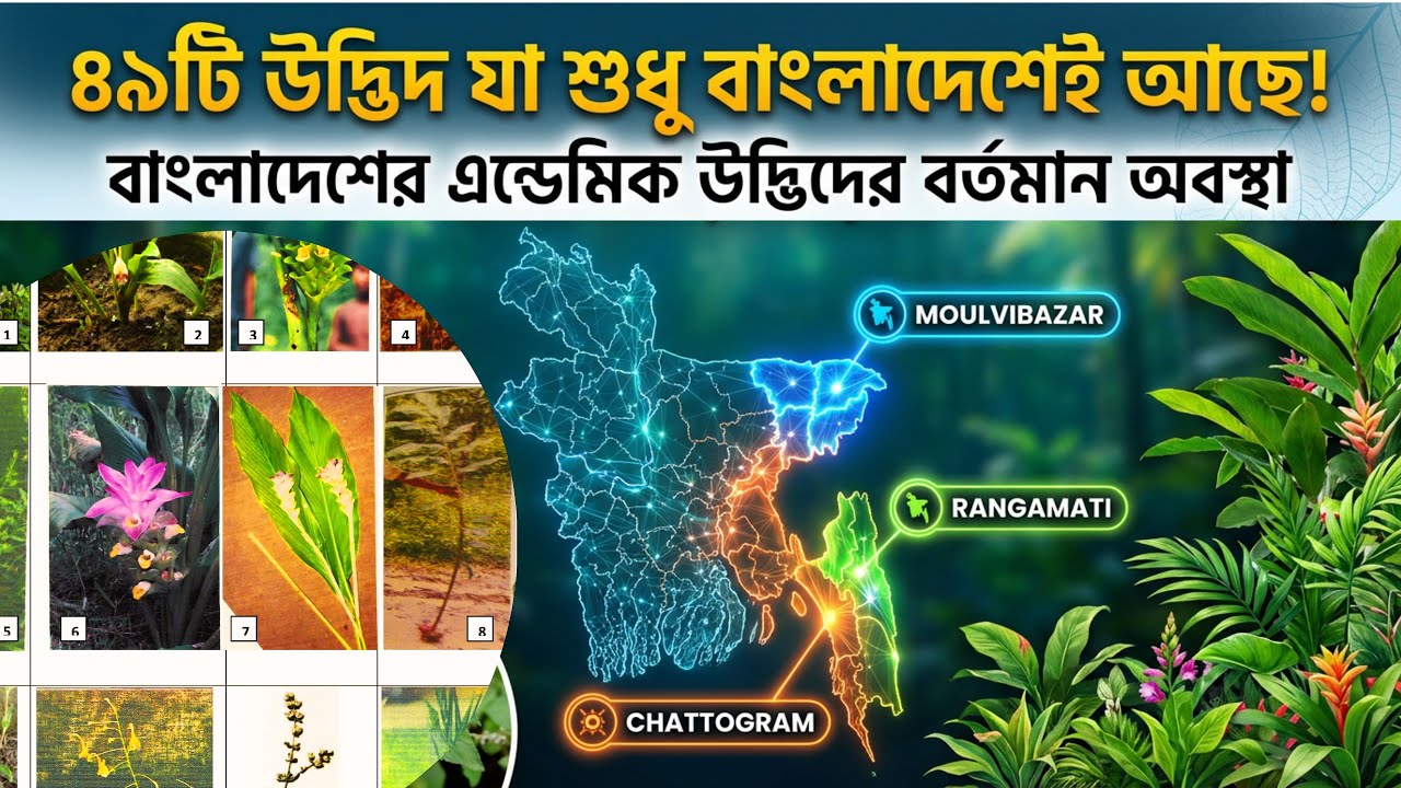 ৪৯টি উদ্ভিদ যা শুধু বাংলাদেশেই আছে: বাংলাদেশের এন্ডেমিক উদ্ভিদের বর্তমান অবস্থা ll BOTCAST