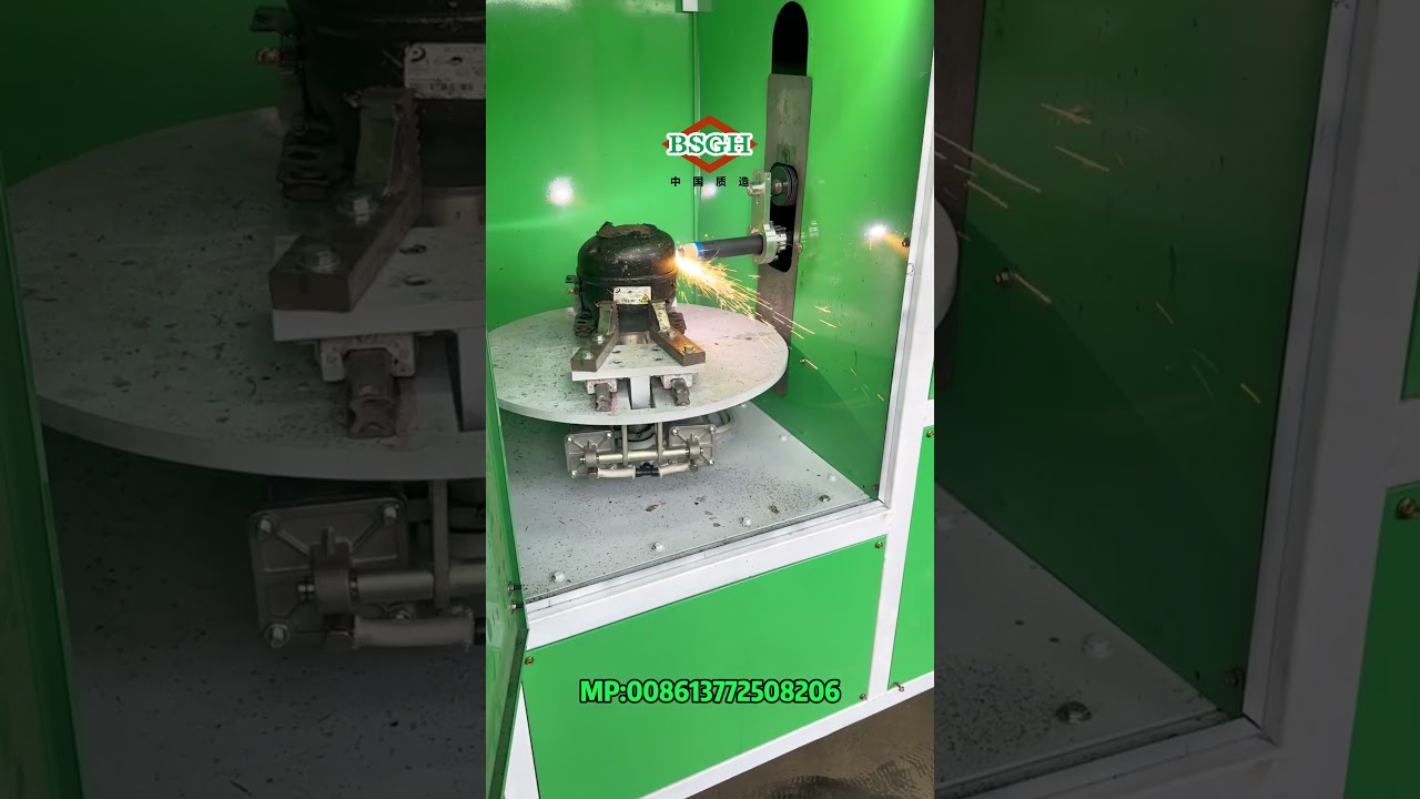 Scrap AC Compressor Recycling Machine | Black Motor Dismantling Machine | Compressor Cutter Machine