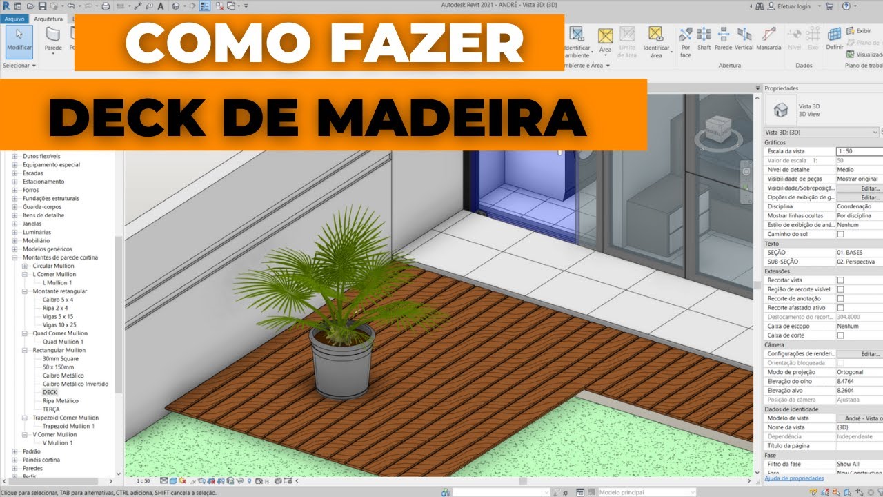 Como Fazer Deck de Madeira no Revit