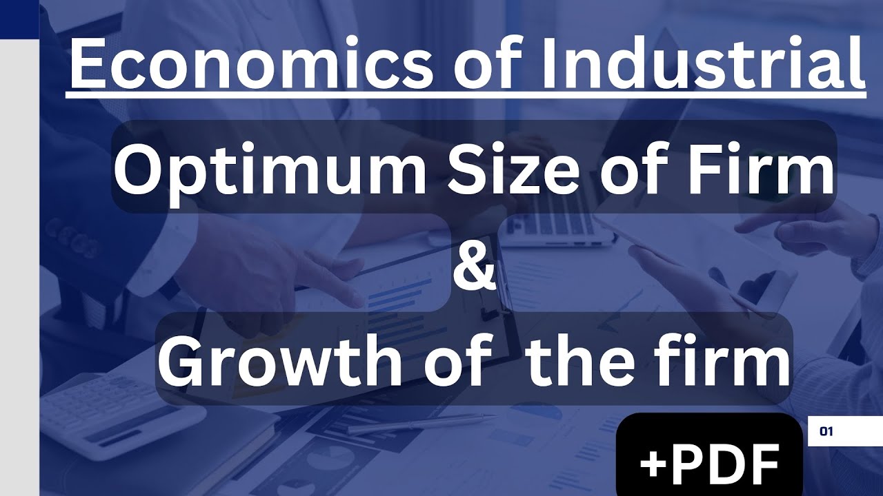 "Optimum Size of Firm & Growth of the Firm | Economics of Industrial Growth | PDF Notes" 