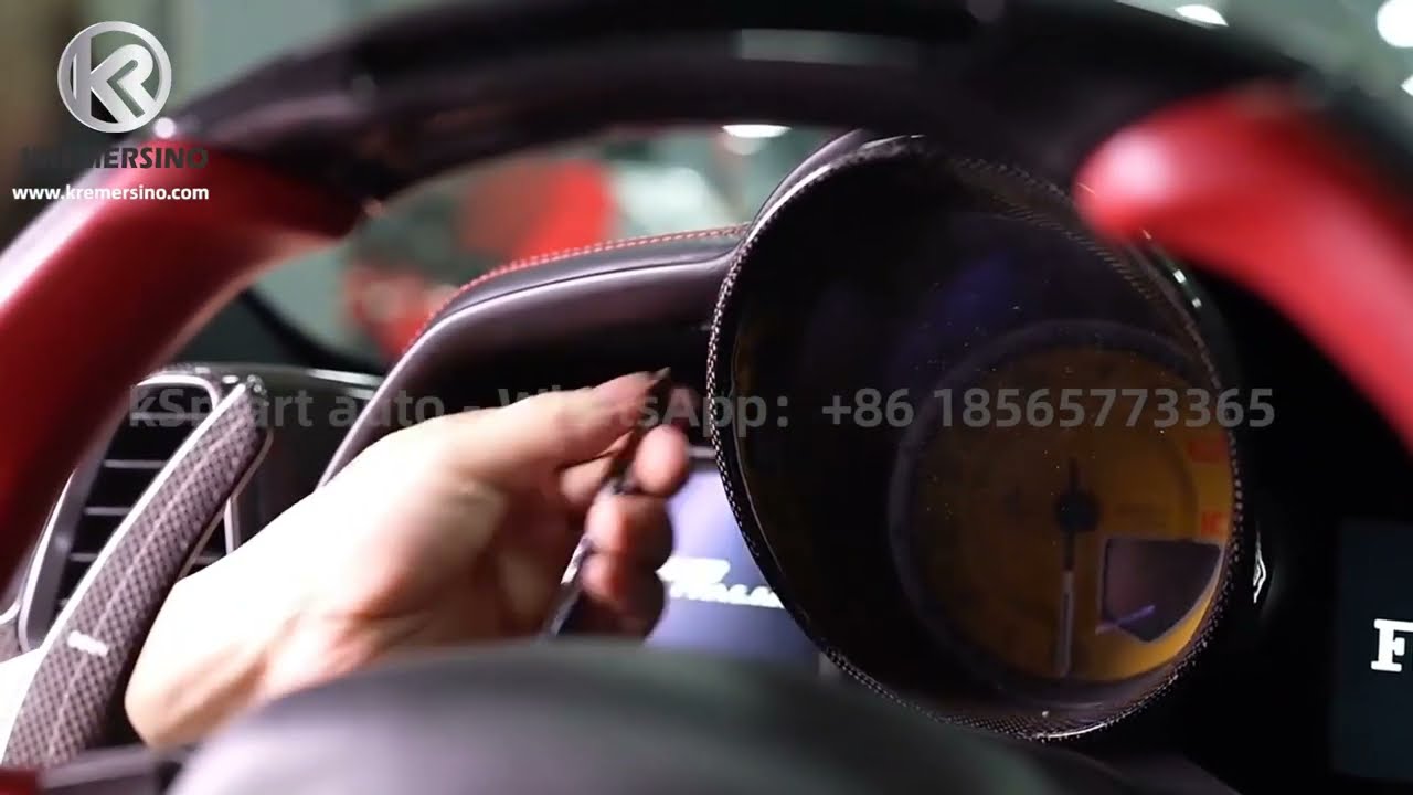 kSmart auto Installation of Wireless Carplay and Android Auto Retrofit Box for Ferrari 458