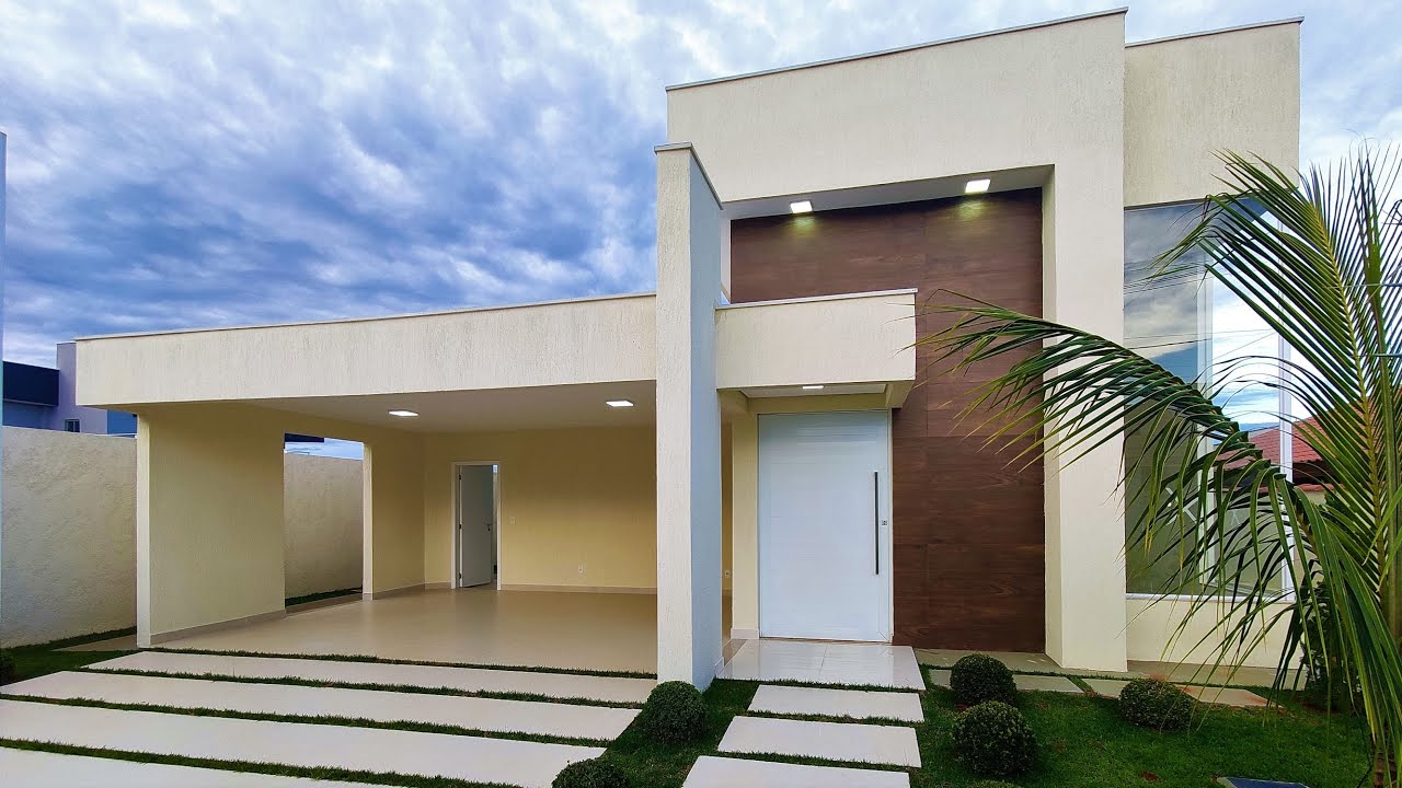 Casa Térrea MODERNA com AMBIENTES INTEGRADOS c/ 3 Suítes em Condomínio Fechado, Brasília/DF