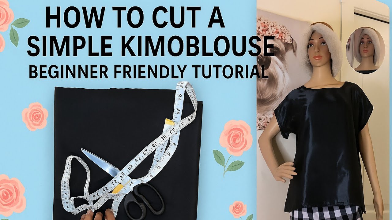 How to Cut a Simple Kimono Blouse: Beginner Friendly