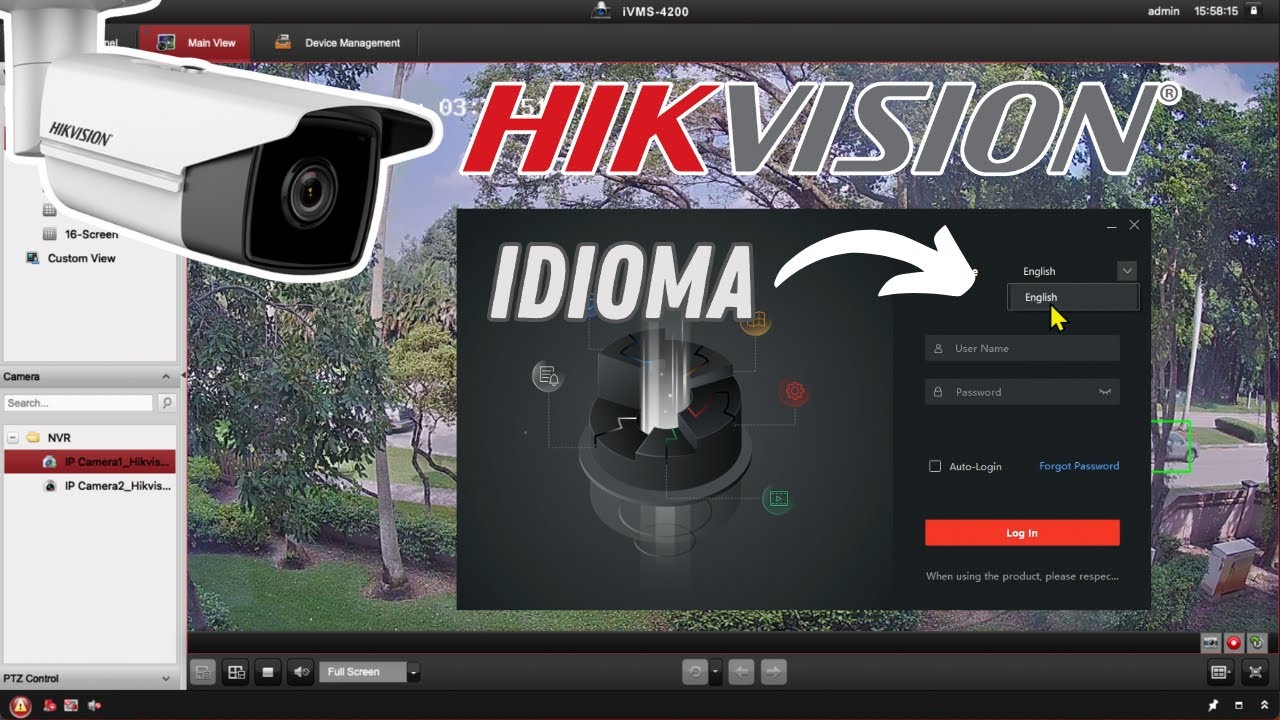 Como mudar o idioma do iVMS 4200 da Hikvision