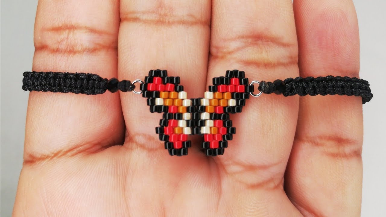 🦋PULSERA DE MARIPOSA EN CHAQUIRA MIYUKI 🦋