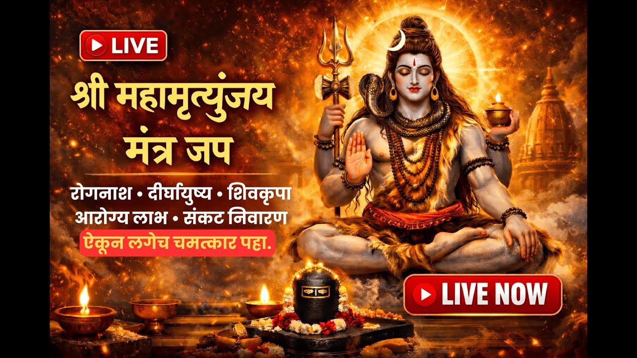 #LIVE1-24x7🔴 महामृत्युंजय मंत्र | बस 10 मिनट सुन लें, कल तक महादेव जरूर कुछ अच्छी खबर देंगे | VARDAN