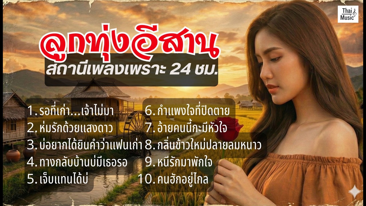รวมเพลงลูกทุ่งอีสานเพราะๆ ฟังยาวๆ คนฮัก คนรอ คนคิดฮอด - ลูกทุ่งอีสาน ลูกทุ่งอินดี้