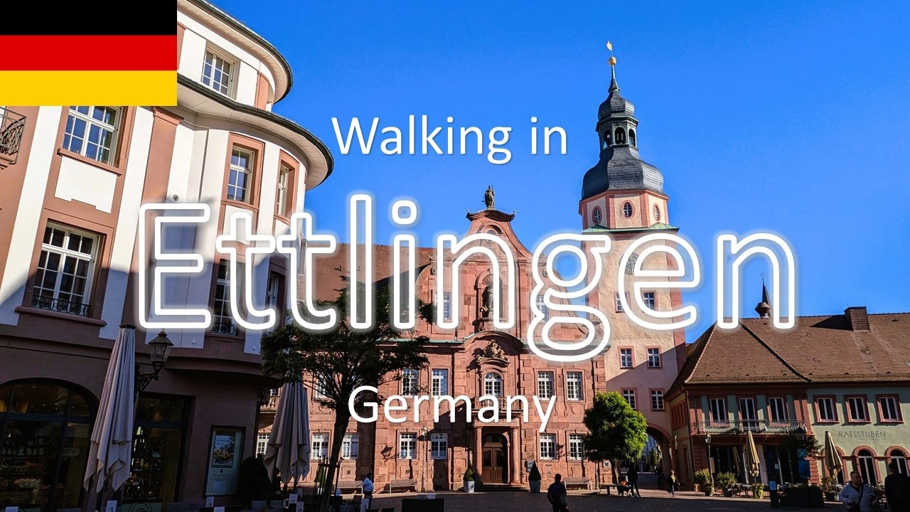 【Ettlingen】🇩🇪Walking in Ettlingen Germany / Walking Tour / Day trip from Stuttgart