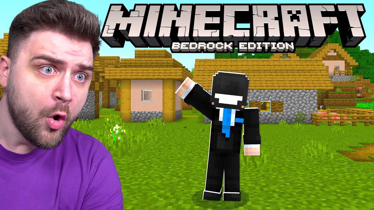 Incerc MINECRAFT BEDROCK pentru PRIMA DATA !