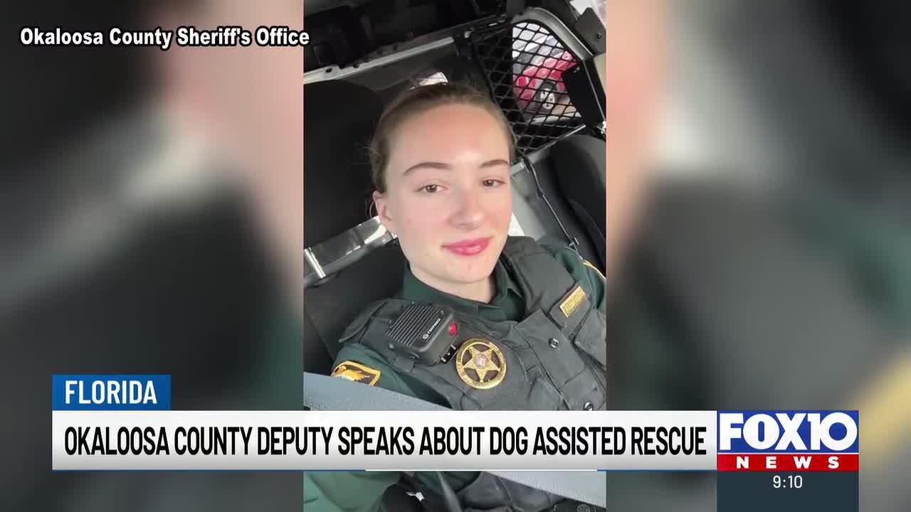 ‘He practically dragged me to her’: Deputy credits dog for helping rescue missing Destin woman