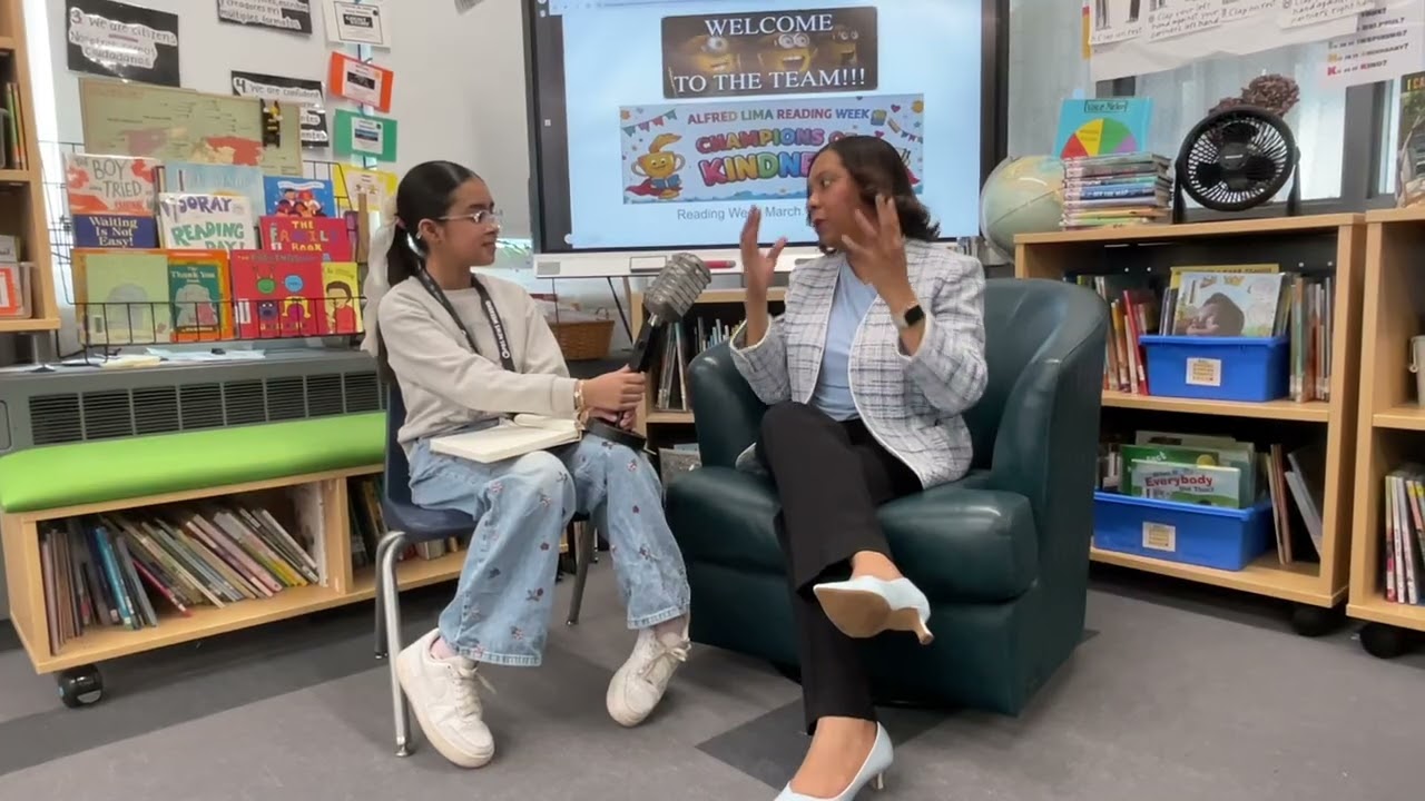 Alfred Lima Champions of Kindness Reading Week… Lieutenant Governor Sabina Matos